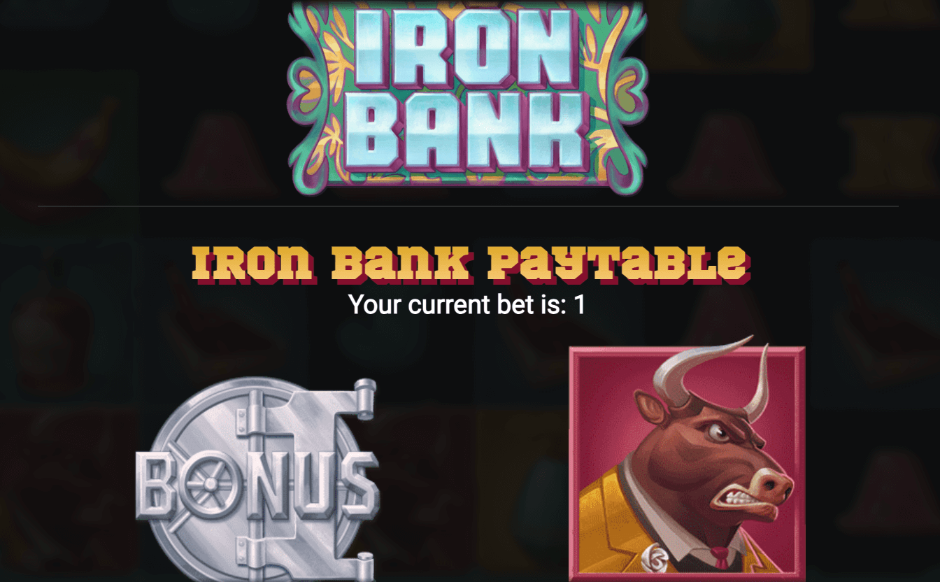 Iron Bank Relaxgaming wwwJoker