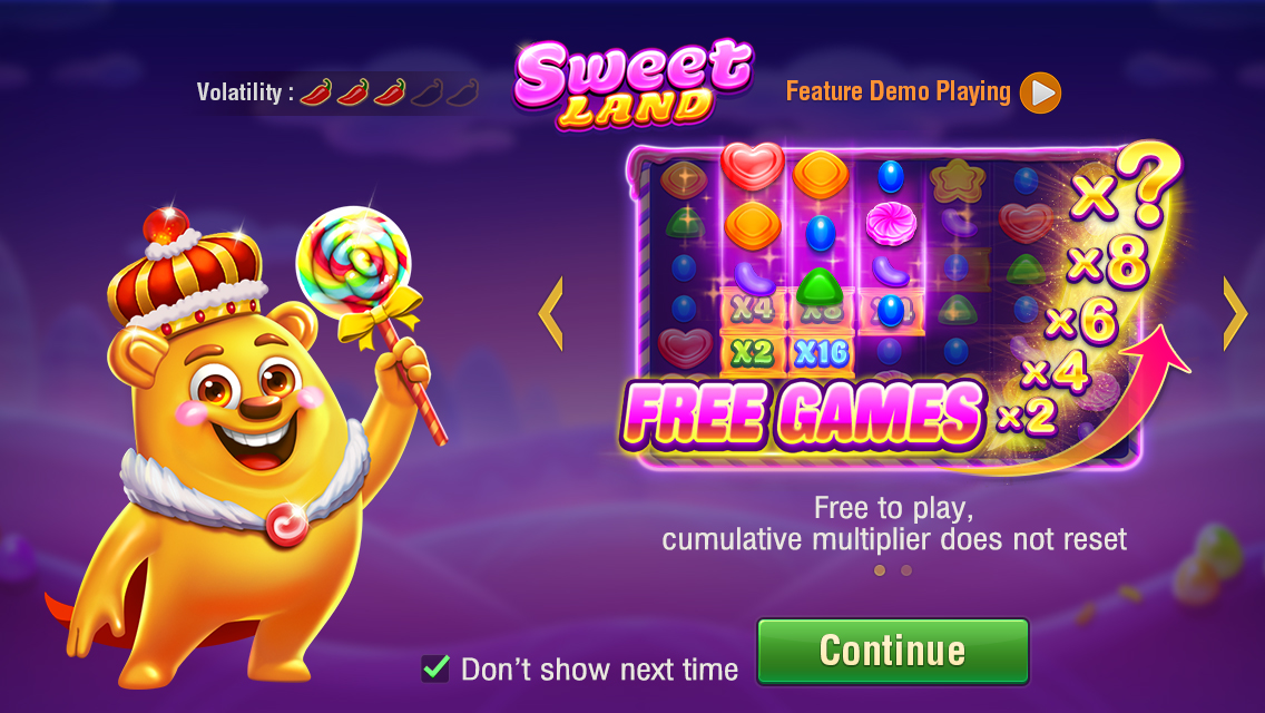 Sweet land สล็อต Jili Slot เว็บตรง