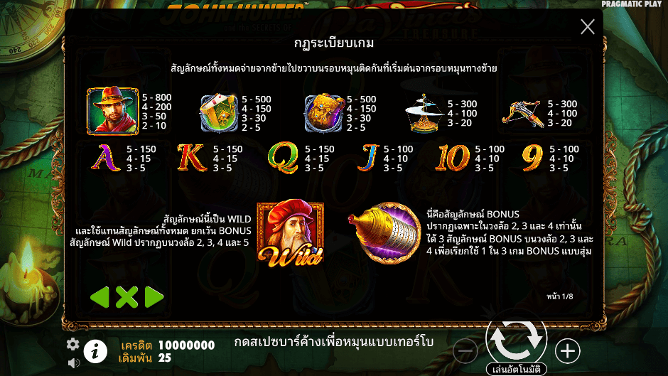 Da Vinci’s Treasure Pramatic Play joker123 โปรโมชั่น Joker