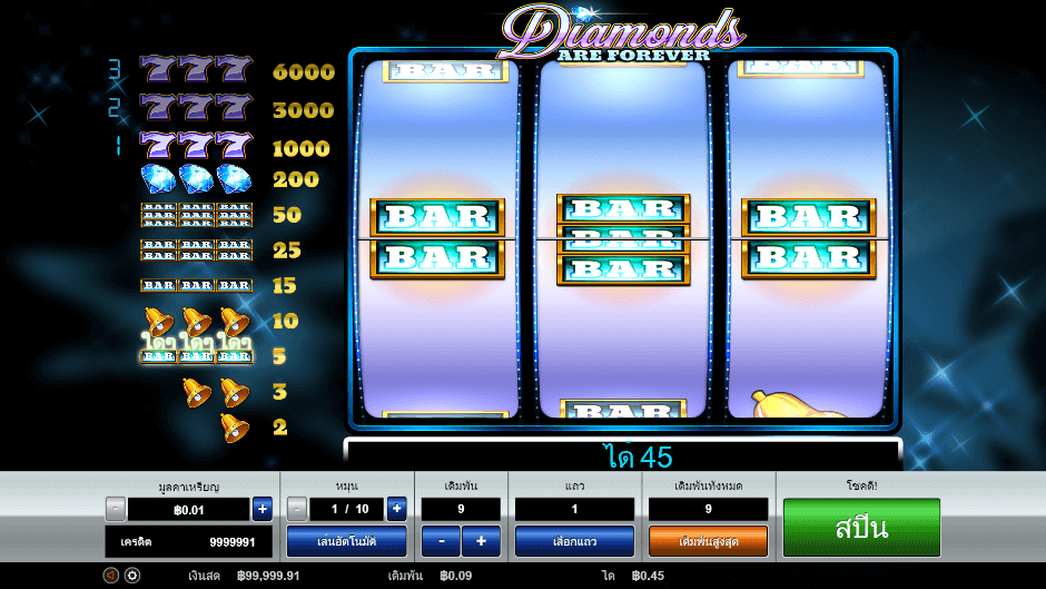 Diamonds are Forever 3 Lines Pramatic Play joker123 โปรโมชั่น Joker