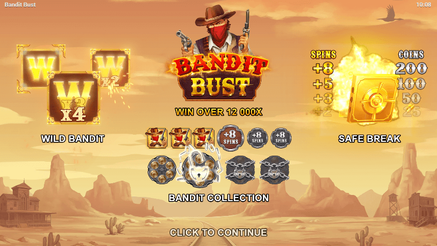 Bandit Bust ค่ายเกม Evoplay สล็อต Joker123