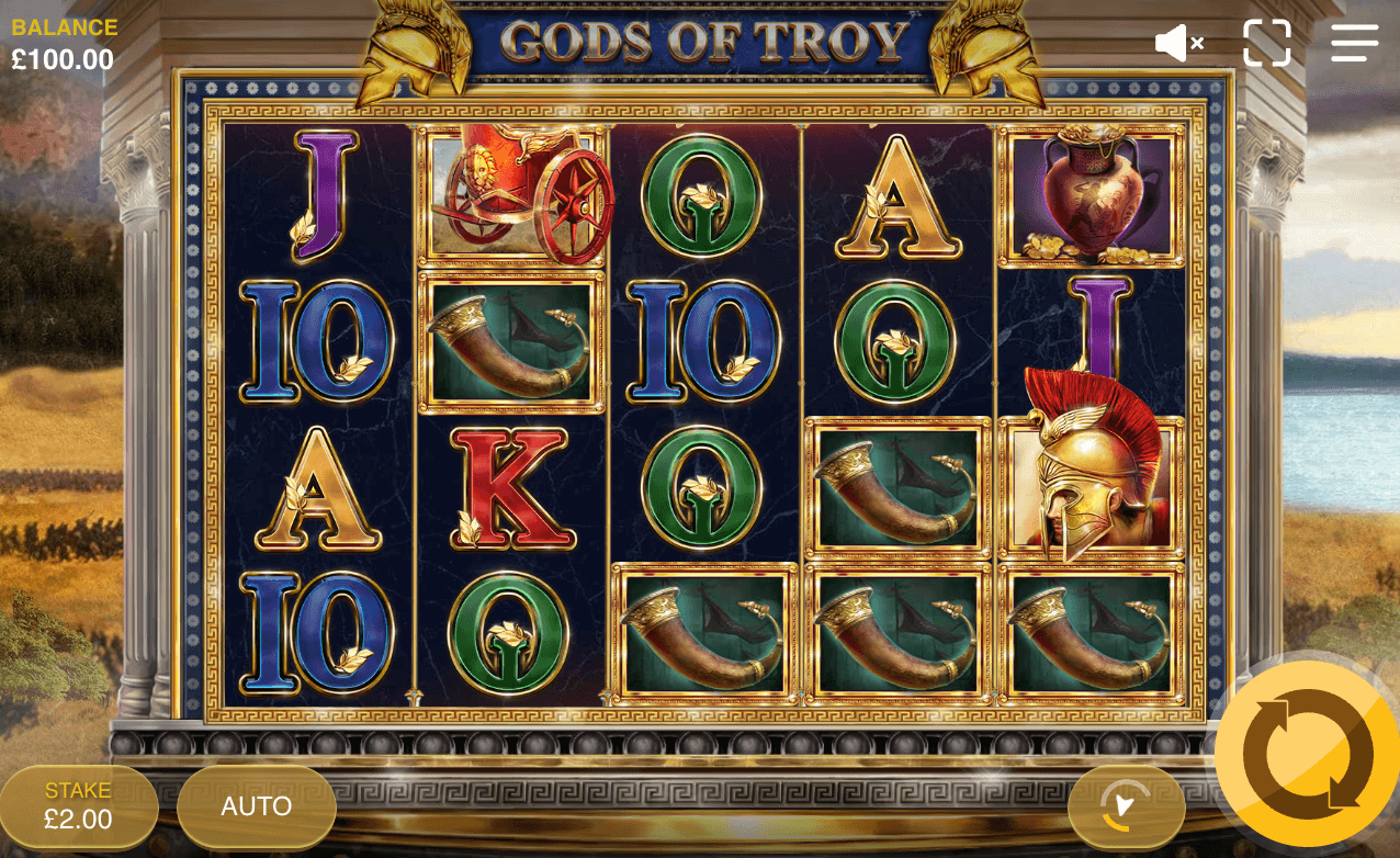 Gods Of Troy Red Tiger 123Joker game