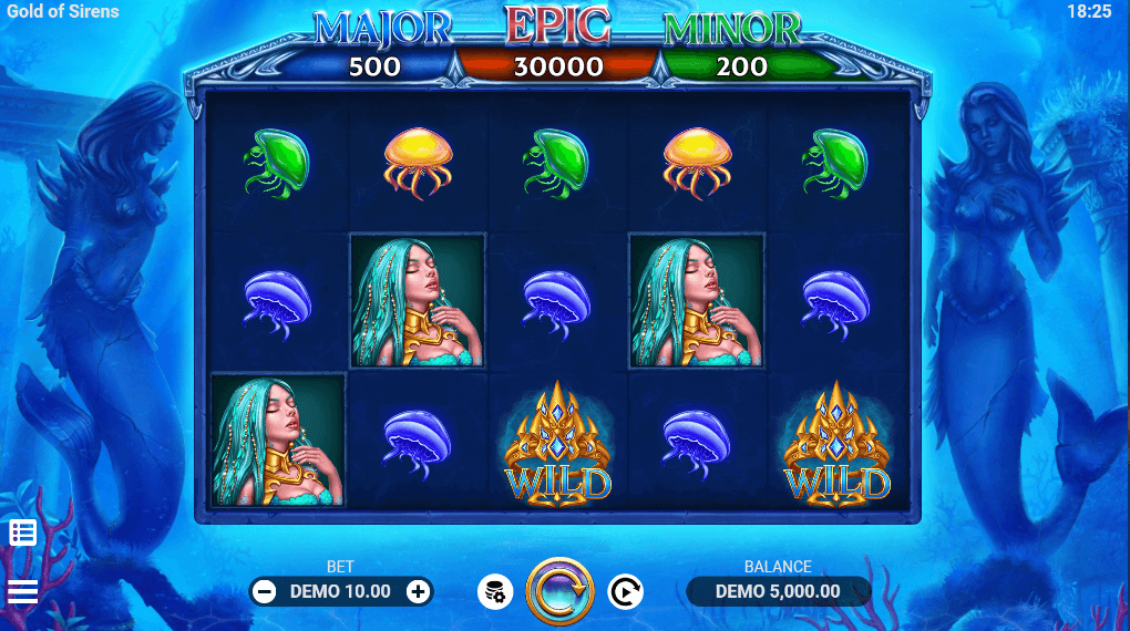 Gold of Sirens Evoplay slot สล็อตโจ๊กเกอร์