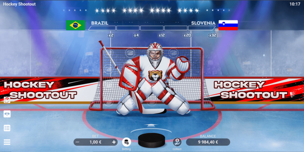 Hockey Shootout Evoplay สล็อตแตกง่าย Joker slot