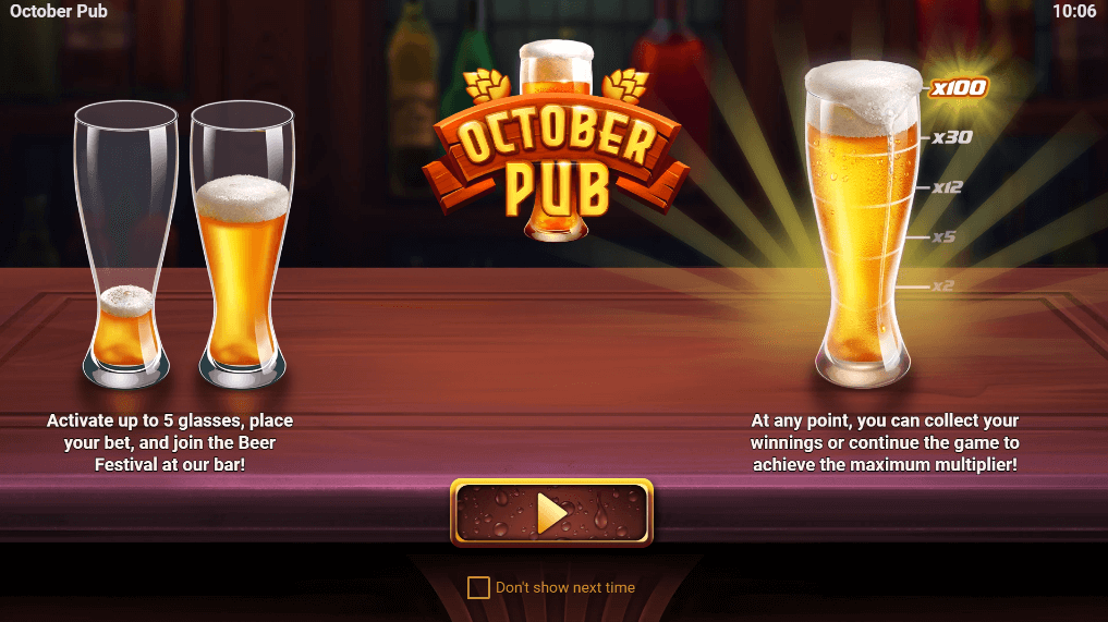 October Pub สล็อต Evoplay Joker123 slot