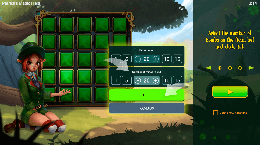 Patrick’s Magic Field Evoplay Gaming โจ๊กเกอร์123