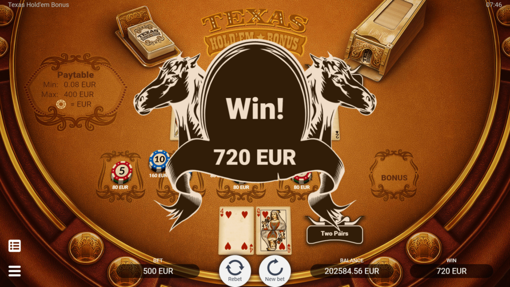 Texas Holdem Bonus Evoplay สล็อตแตกง่าย Joker slot