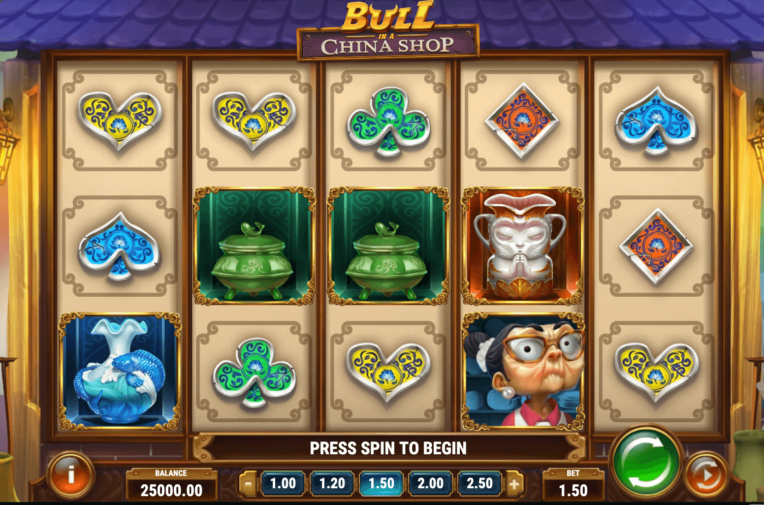 BULL IN A CHINA SHOP Play'n Go Joker slot