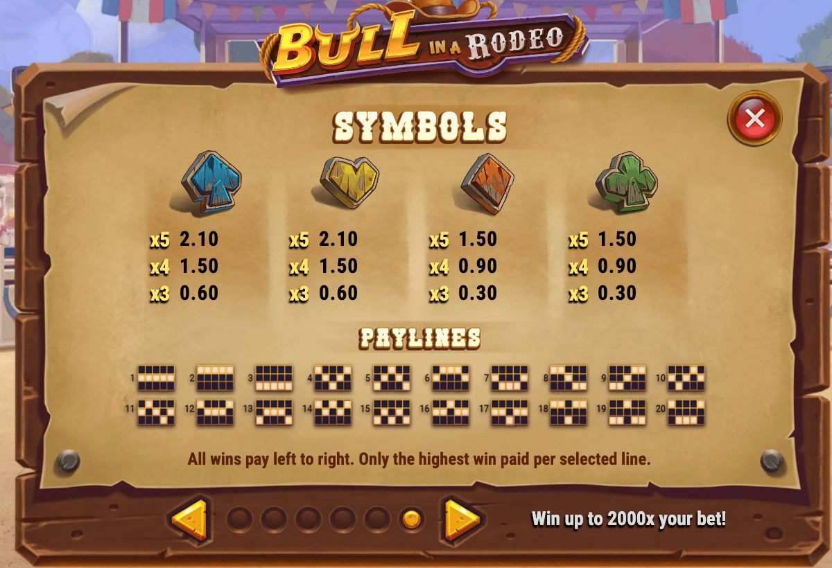 BULL IN A RODEO Play'n Go Jokerapp678 c net