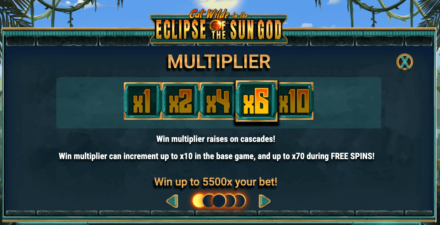 CAT WILDE IN THE ECLIPSE OF THE SUN GOD Play'n Go Joker slot