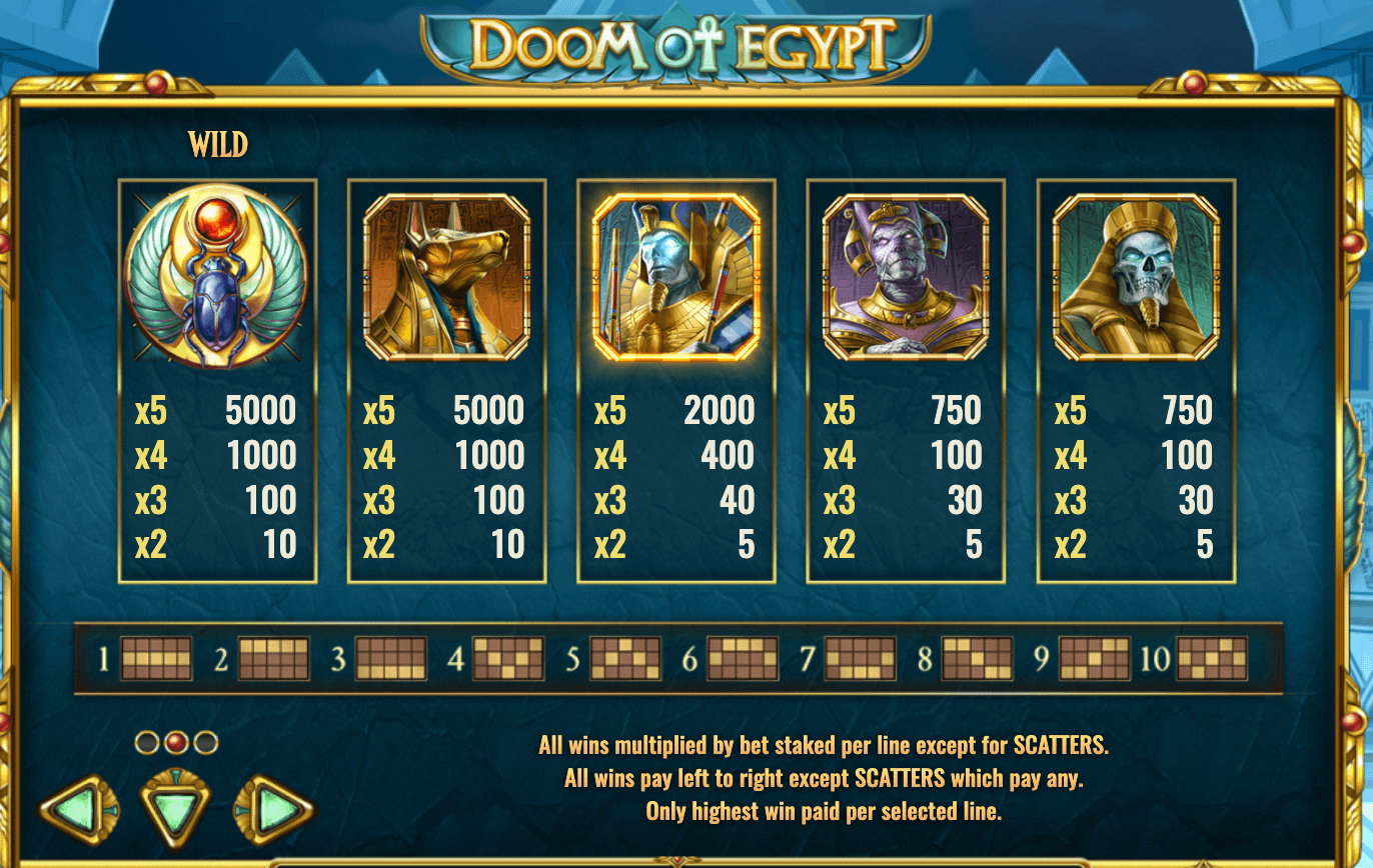 DOOM OF EGYPT Play'n Go Joker123 เว็บตรง ใหม่ล่าสุด