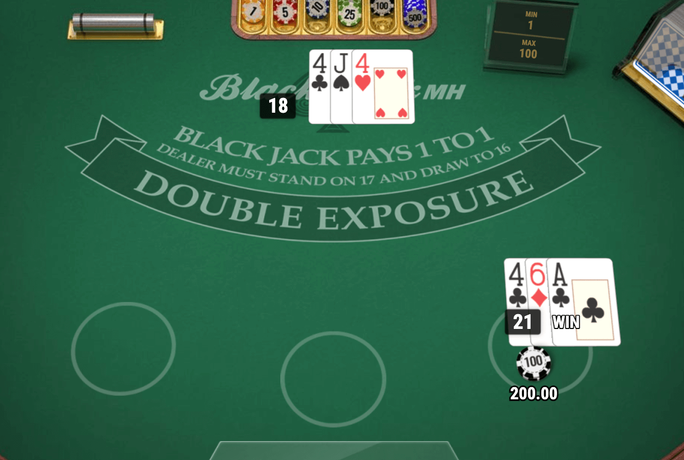 DOUBLE EXPOSURE BLACKJACK Play'n Go Joker1234th