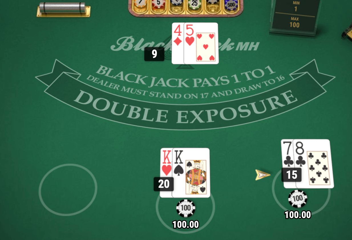 DOUBLE EXPOSURE BLACKJACK Play'n Go wwwJoker