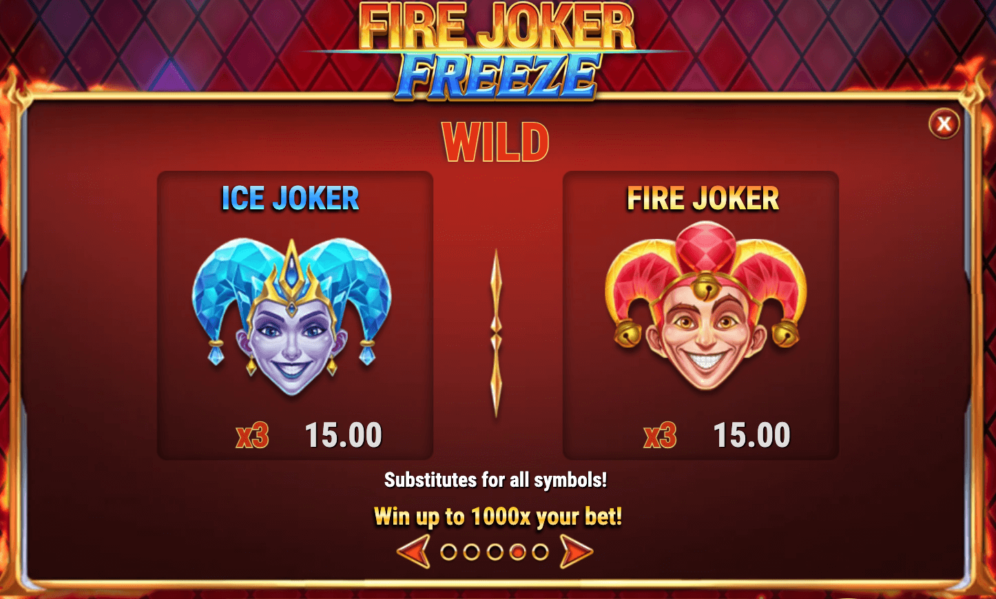 FIRE JOKER FREEZE Play'n Go Joker slot