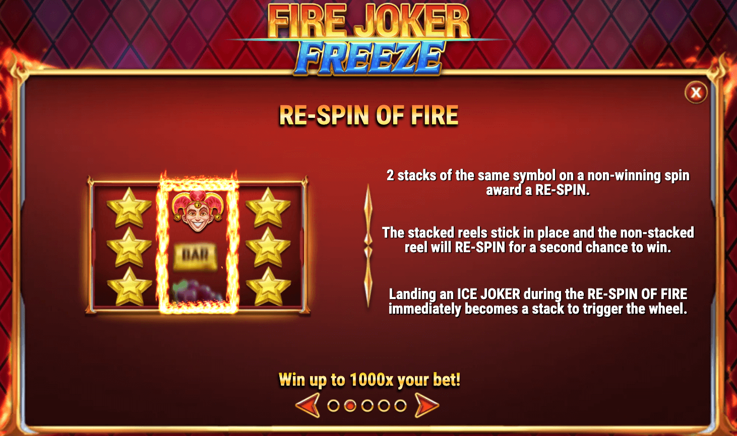 FIRE JOKER FREEZE Play'n Go Joker123th