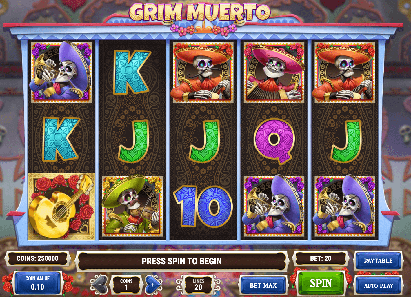 GRIM MUERTO Play'n Go slotJoker123