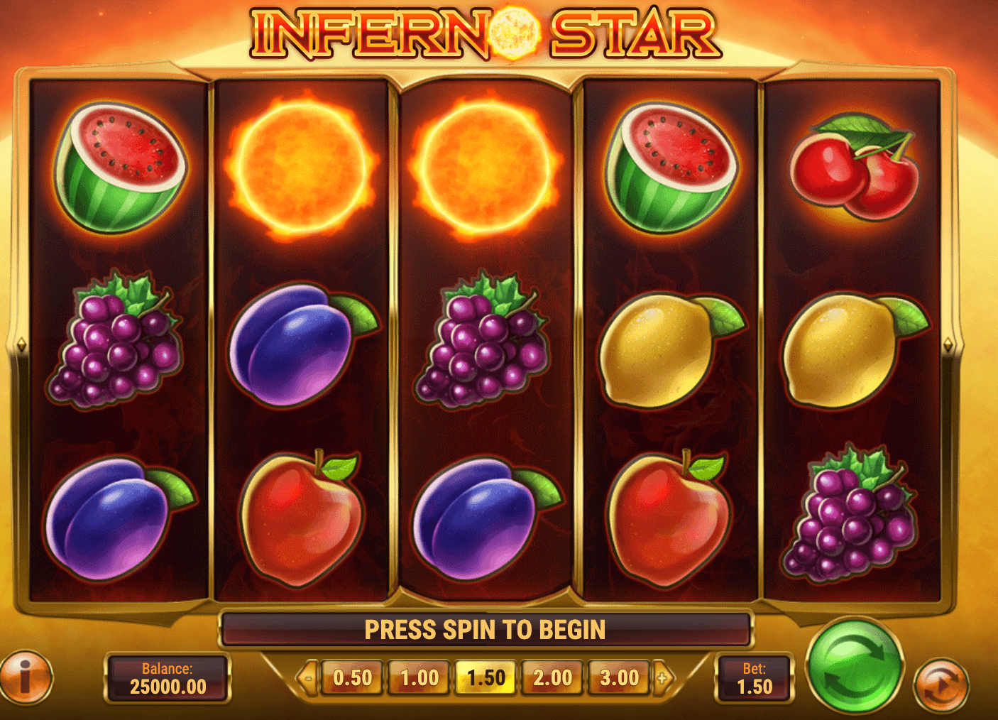 INFERNO STAR Play'n Go Joker123 slot