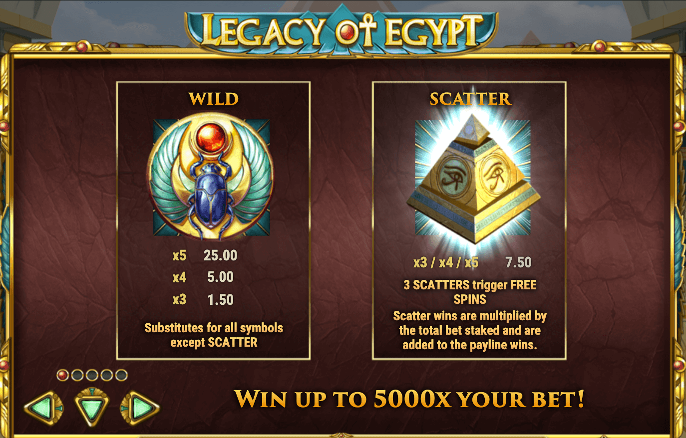 LEGACY OF EGYPT Play'n Go Jokerapp678 c net