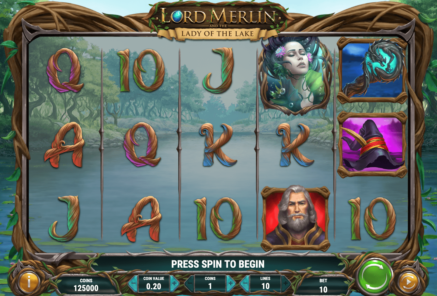 LORD MERLIN AND THE LADY OF THE LAKE Play'n Go slotJoker123