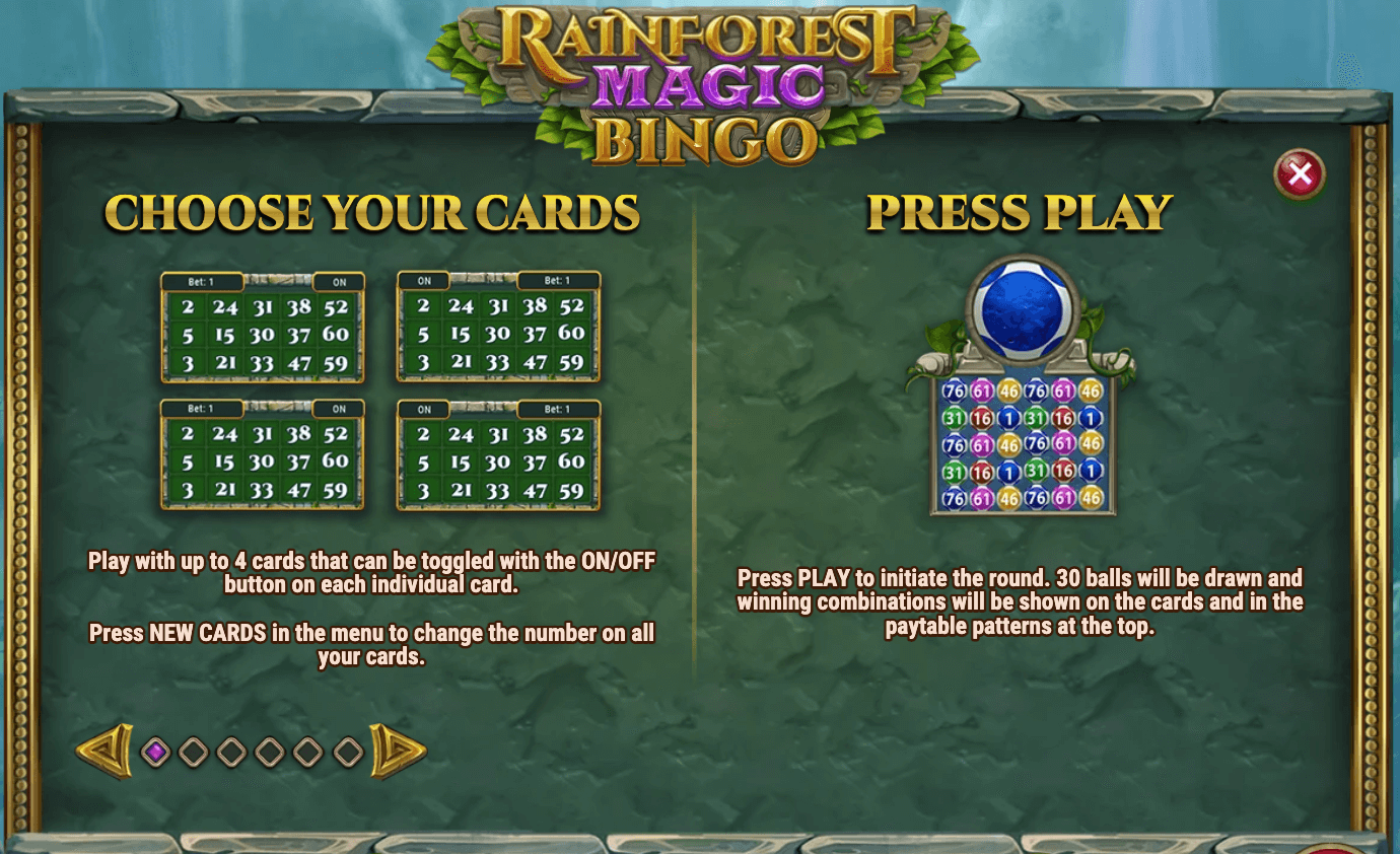 RAINFOREST MAGIC BINGO Play'n Go Joker family