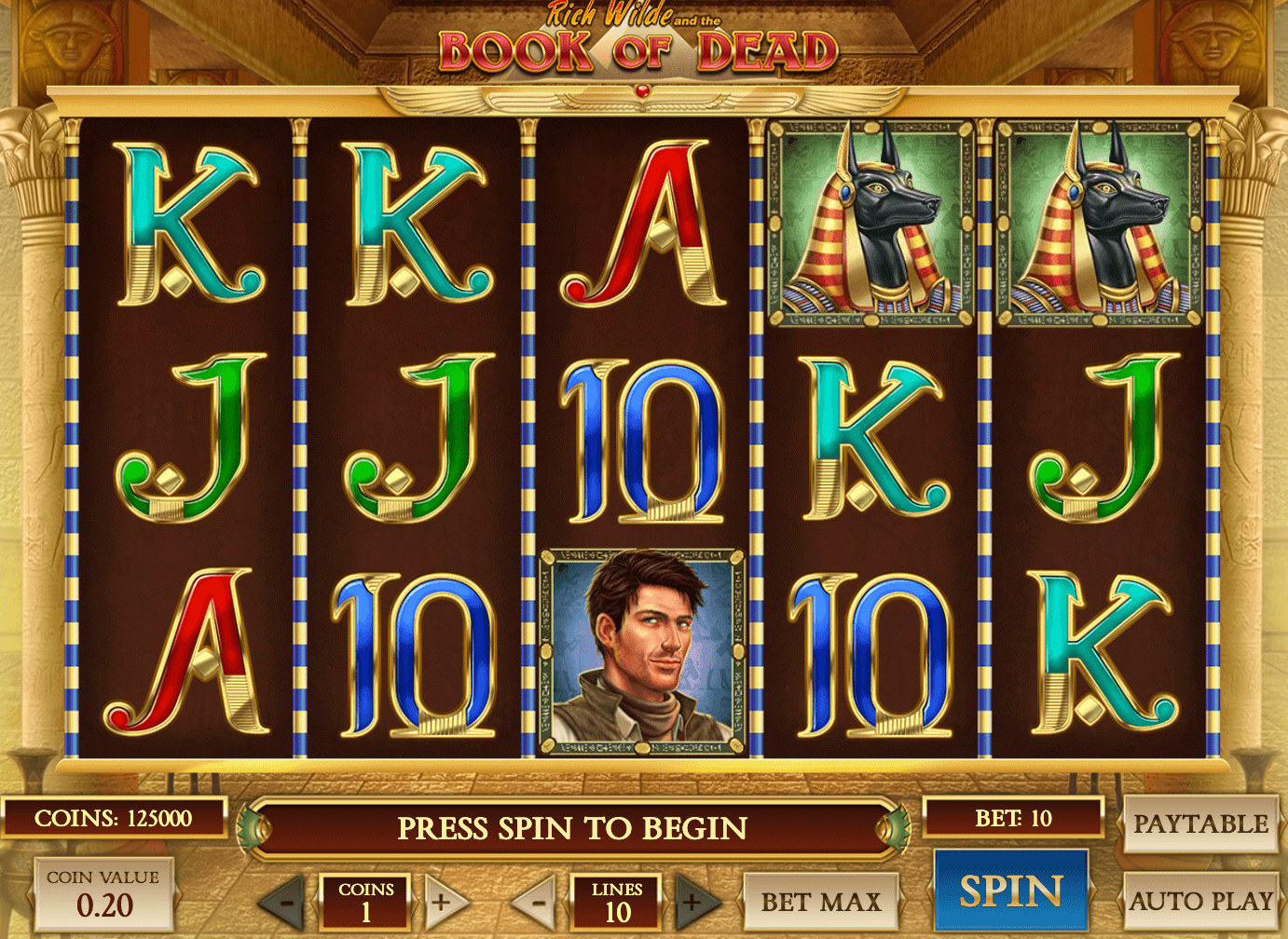 RICH WILDE AND THE BOOK OF DEAD Play'n Go Joker slot