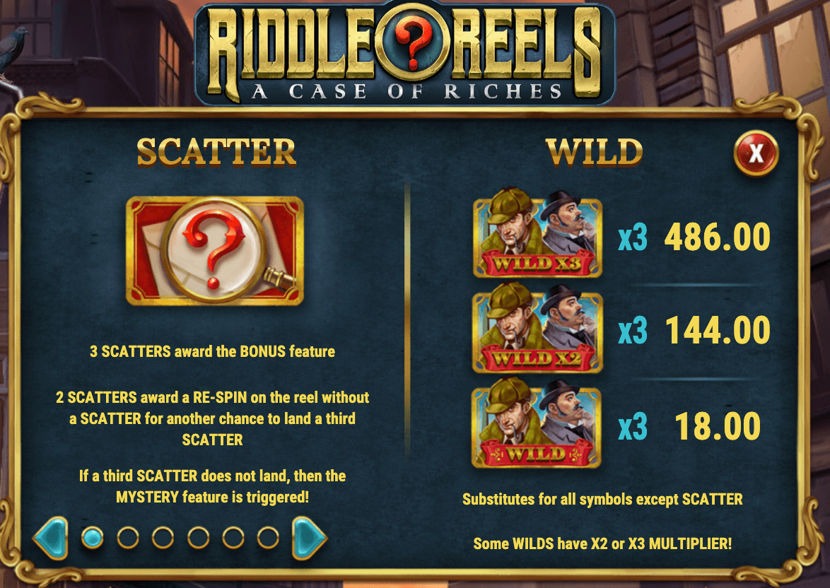 RIDDLE REELS- A CASE OF RICHES Play'n Go www Joker388