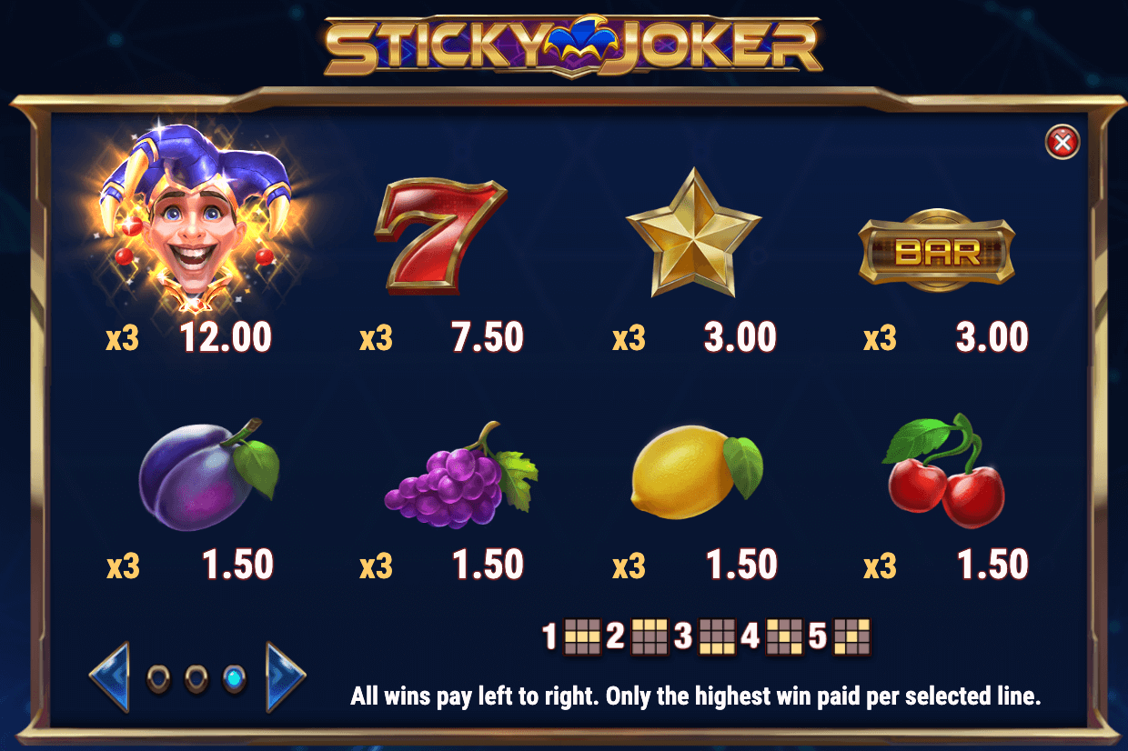 STICKY JOKER Play'n Go Joker123th