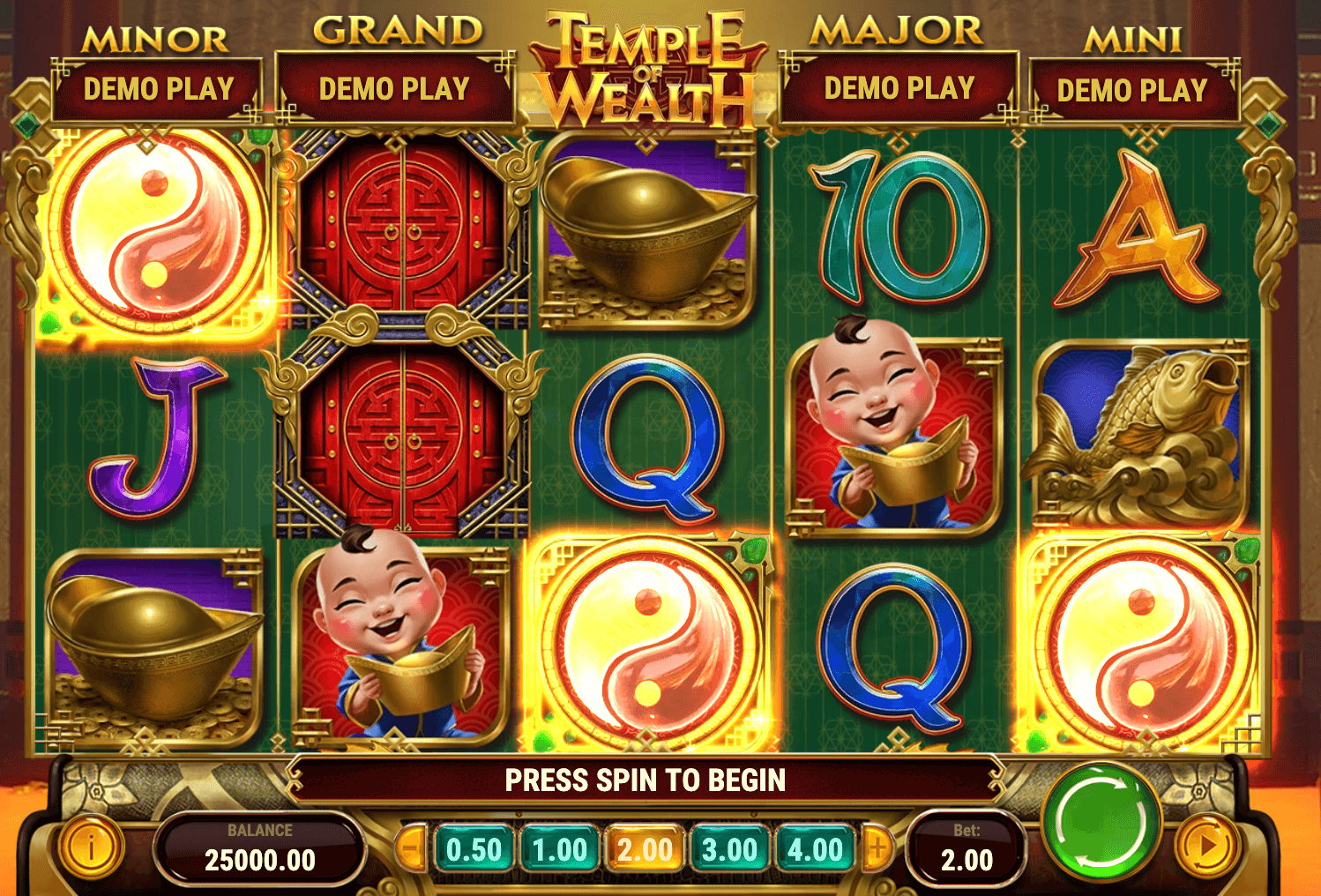 TEMPLE OF WEALTH Play'n Go game Joker388