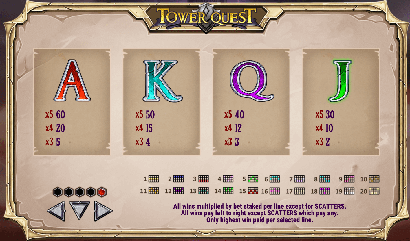 TOWER QUEST Play'n Go Joker family