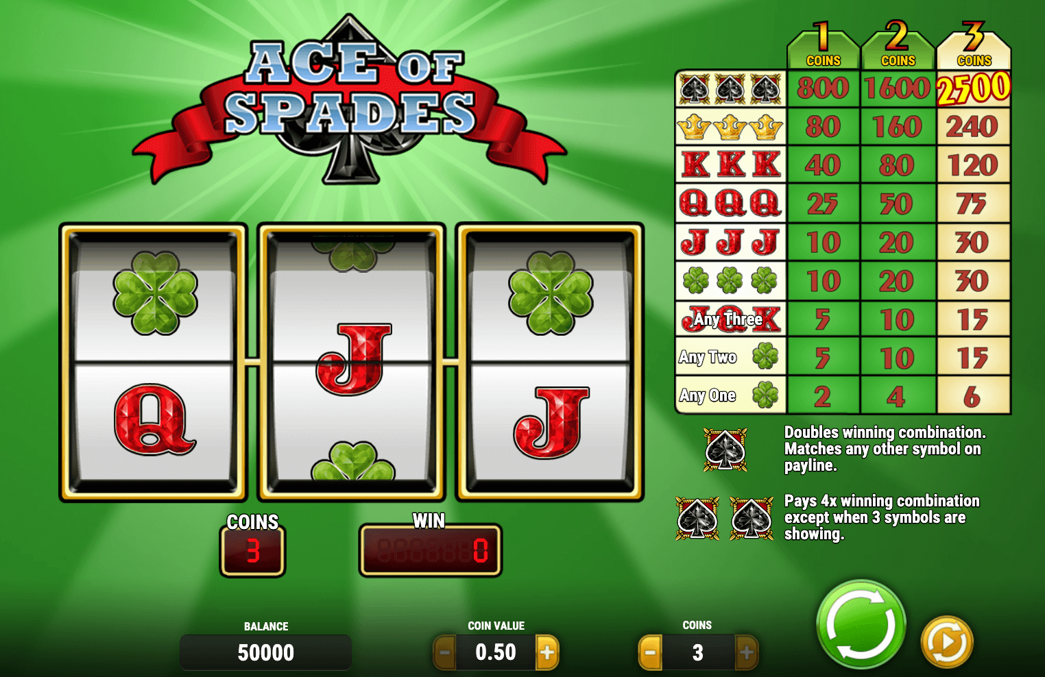 ACE OF SPADES Play'n Go slotJoker123