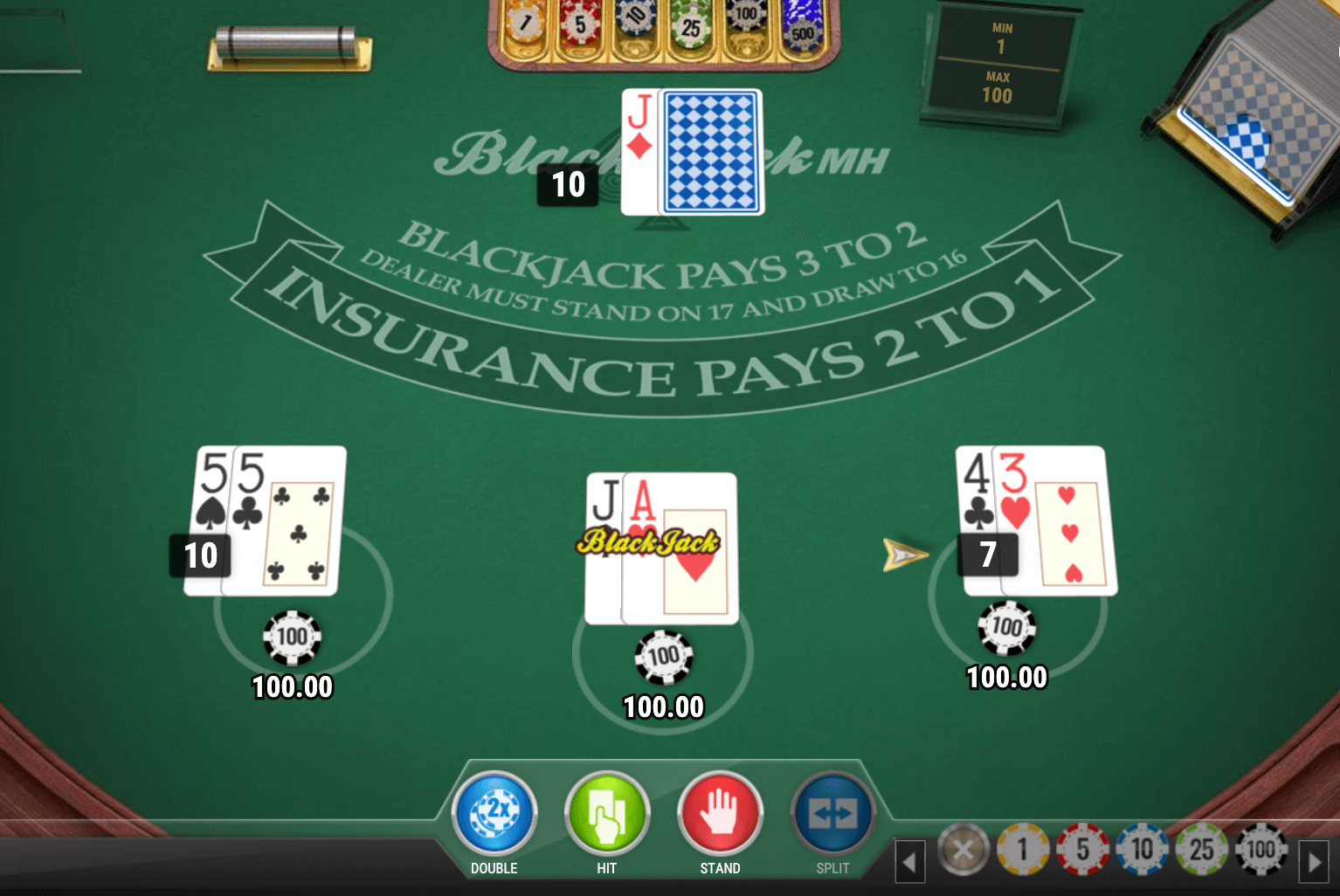 BLACKJACK MH Play'n Go Jokerapp678 c net