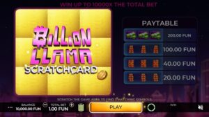 Billion Llama Scratchcard Caleta Gaming SLOT joker123 ฝาก ถอน Joker