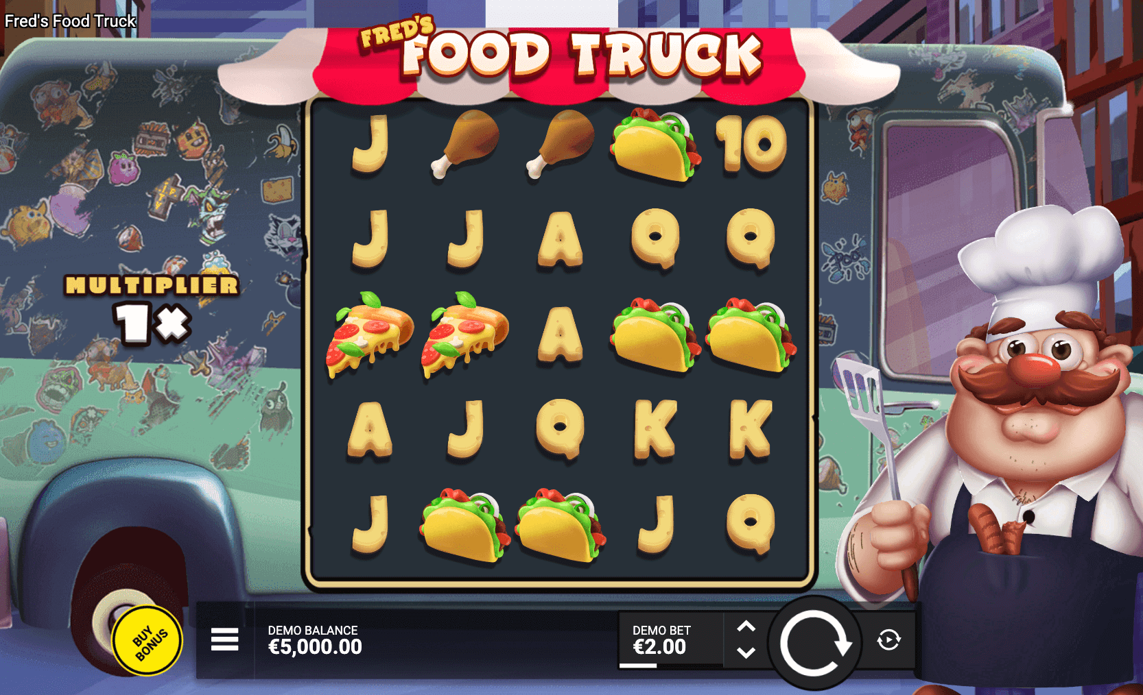 Fred's Food Truck Hacksaw Gaming www Joker123