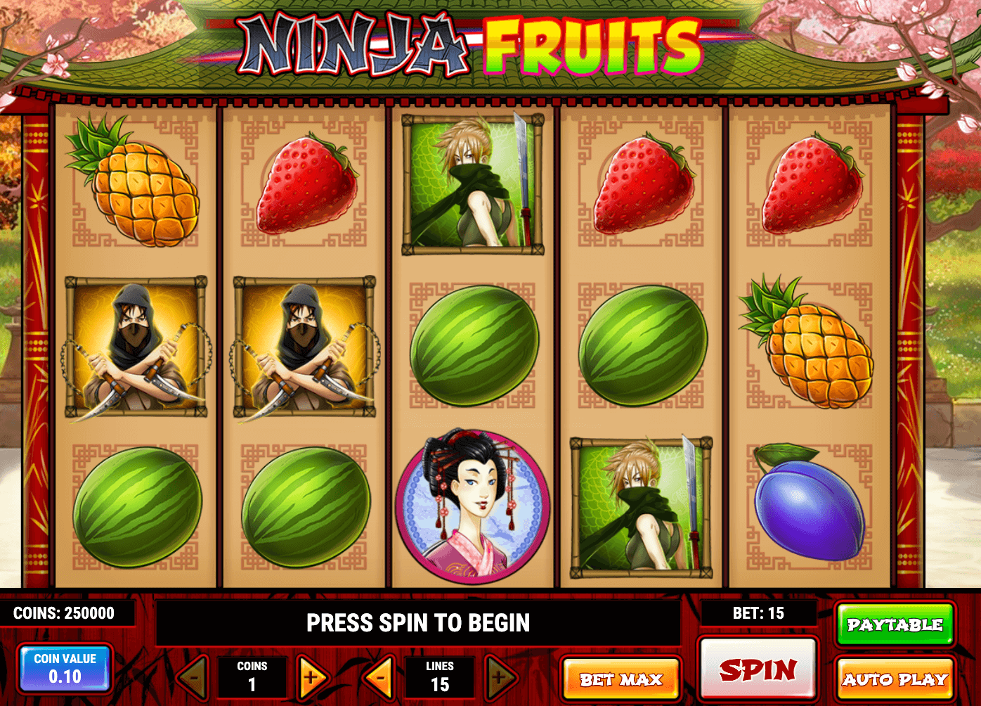 NINJA FRUITS Play'n Go Joker123 เว็บตรง