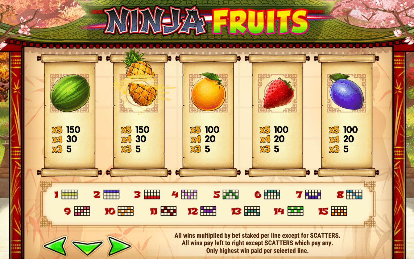 NINJA FRUITS Play'n Go slotJoker123