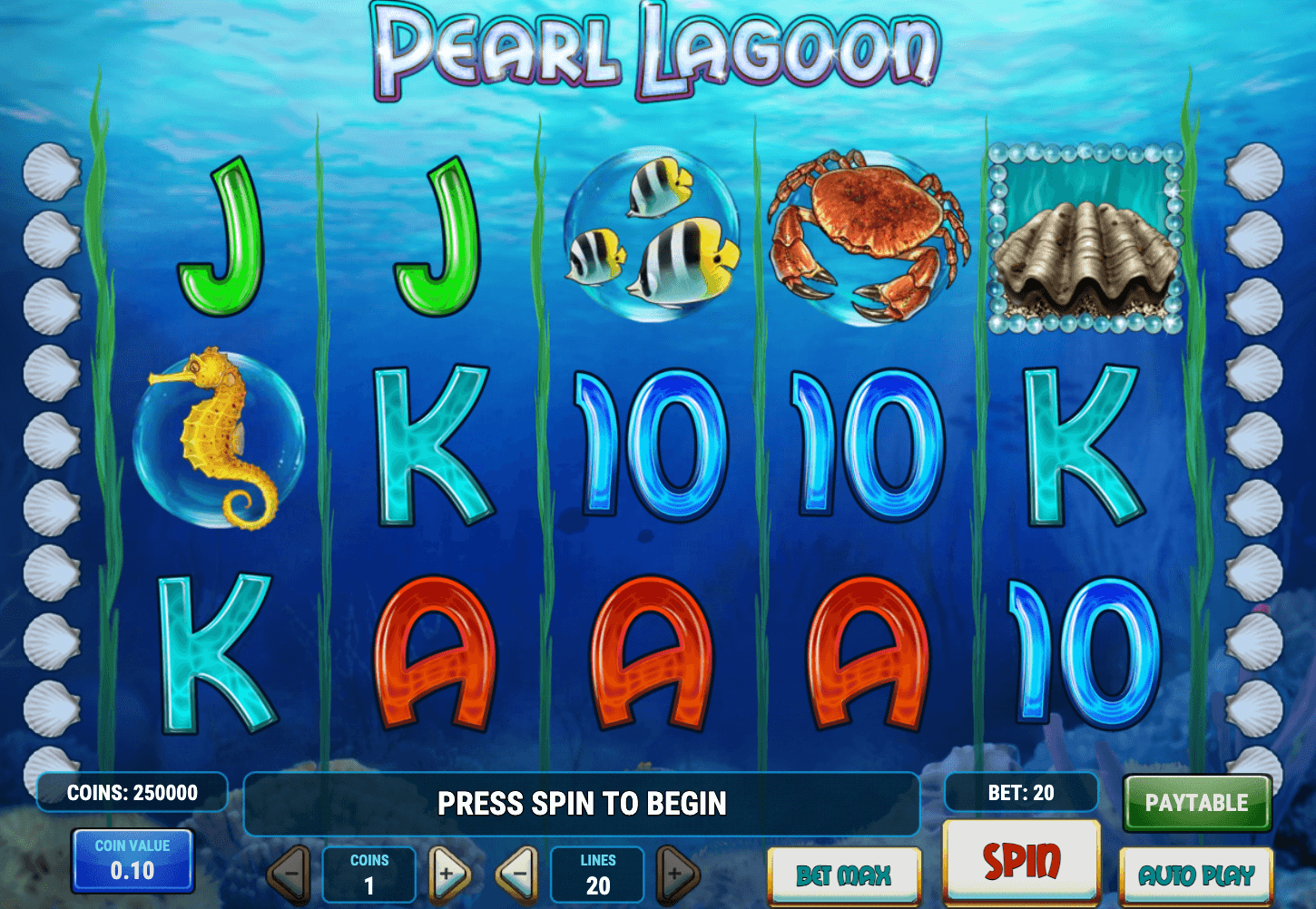 PEARL LAGOON Play'n Go Joker family