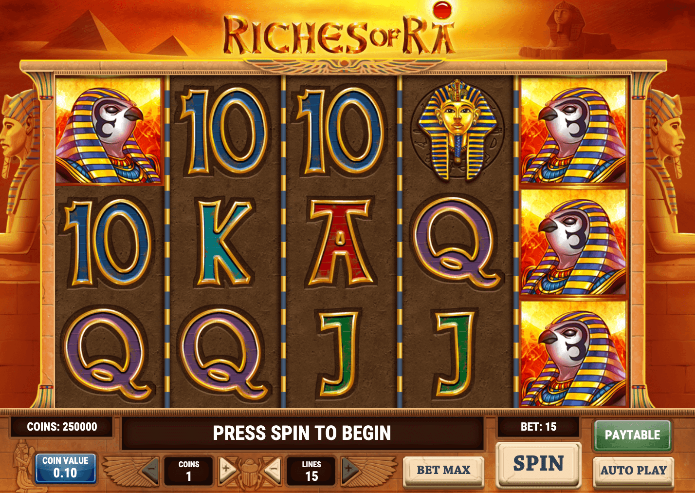 RICHES OF RA Play'n Go 123Joker game