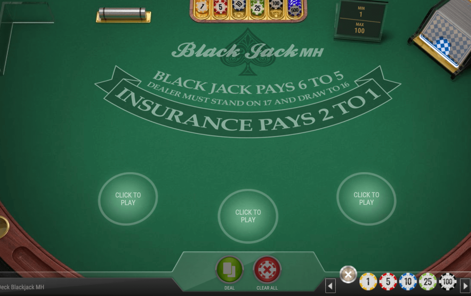 SINGLE DECK BLACKJACK Play'n Go Joker123 com