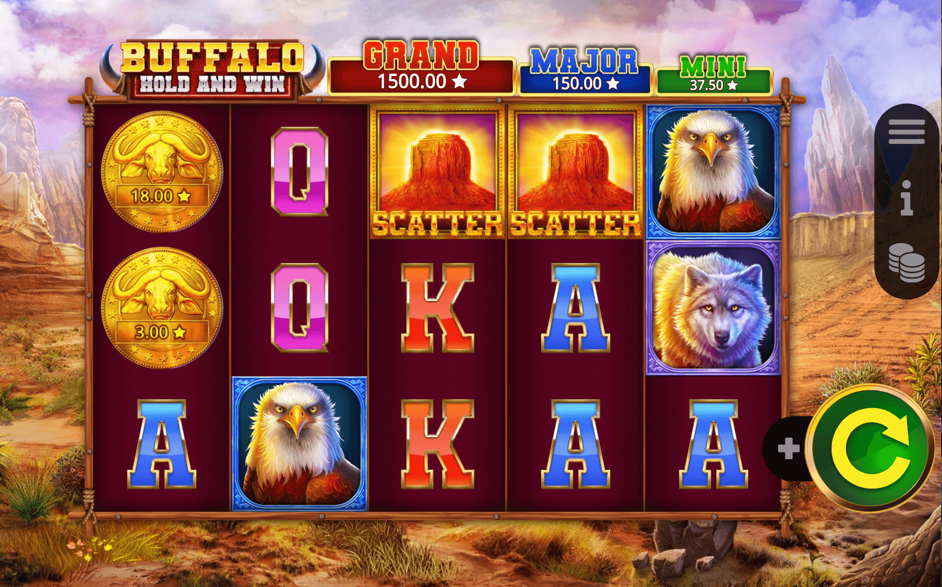 Buffalo Hold and Win Booming Game Joker slot