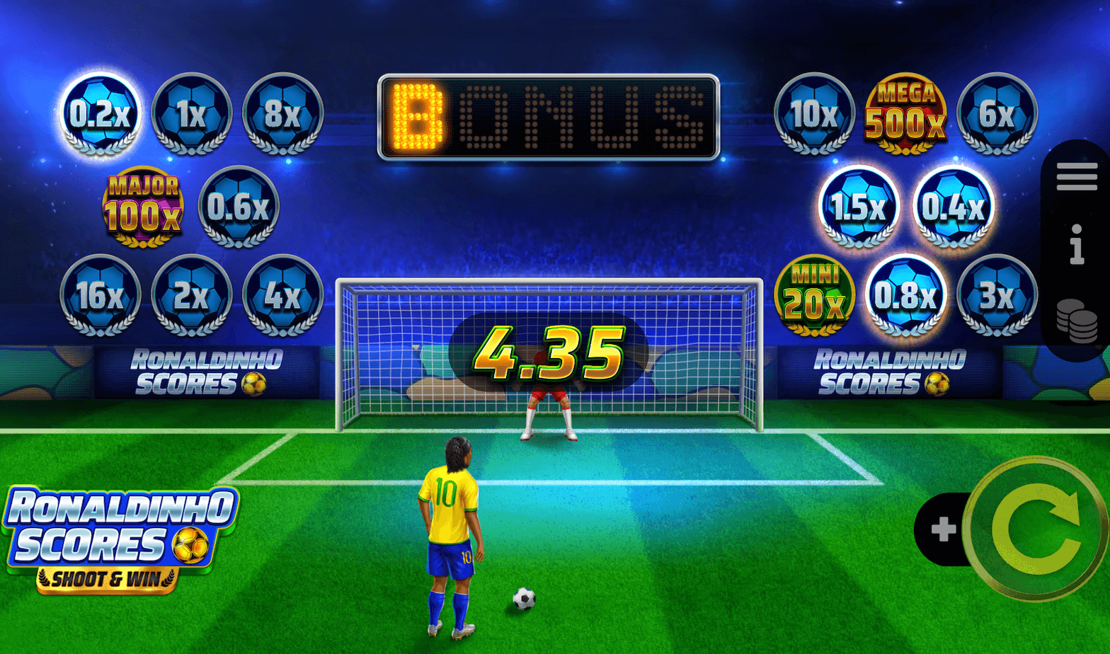 Ronaldinho Scores Shoot & Win Booming Game www Joker388