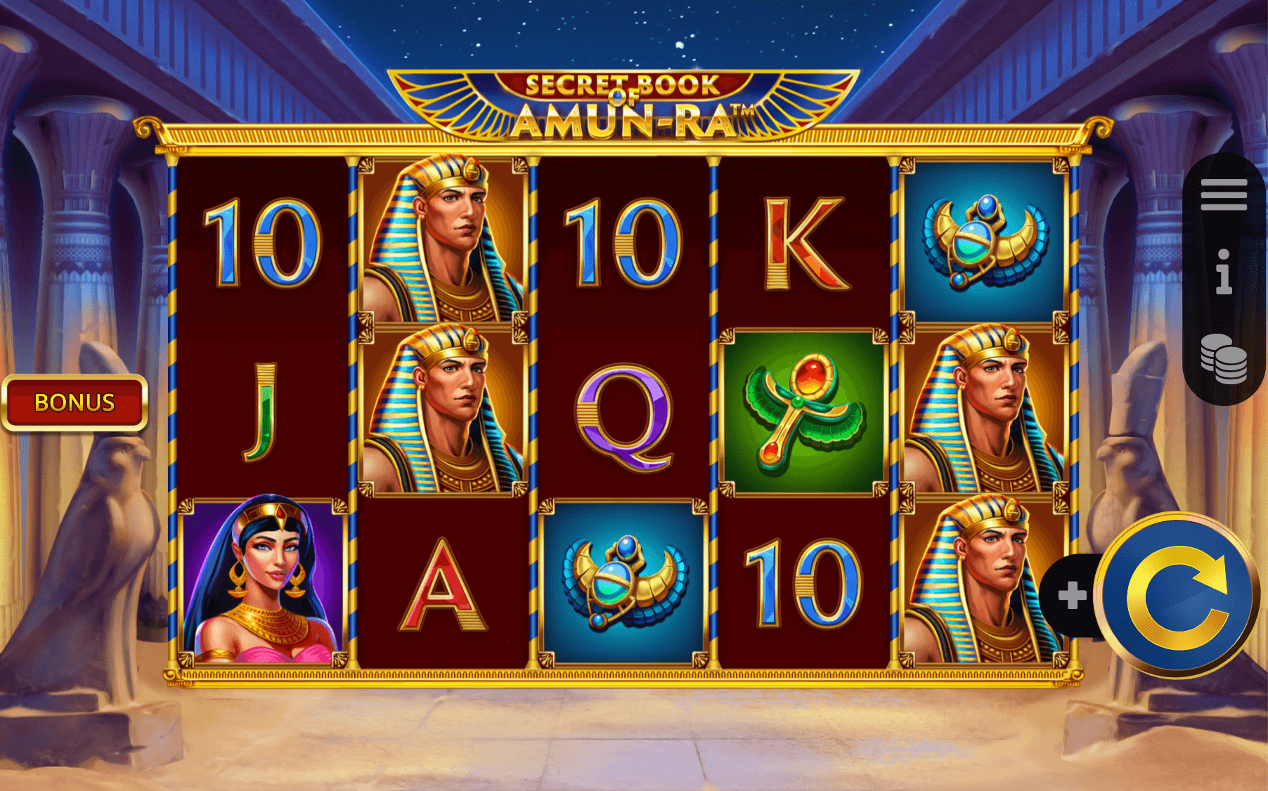 Secret Book Amun-Ra Booming Game Joker123 slot