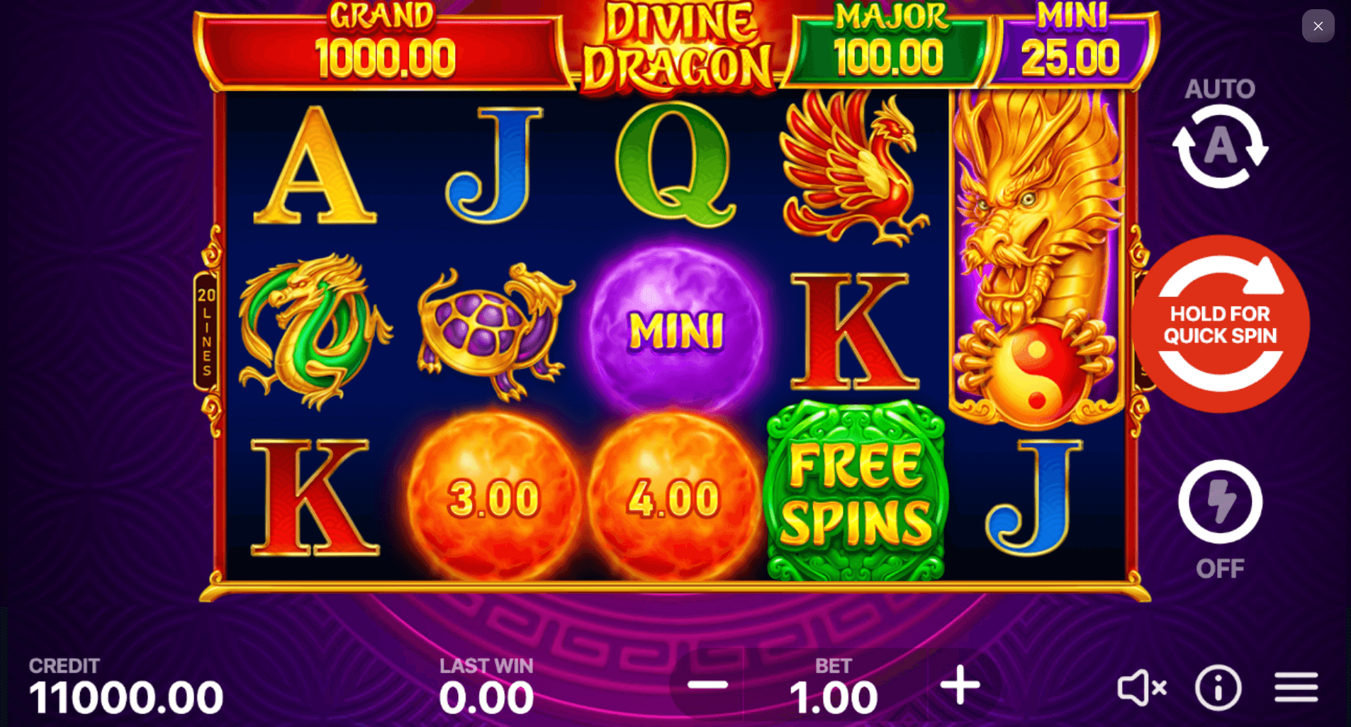 Divine Dragon Hold and Win Funta Gaming Joker gaming