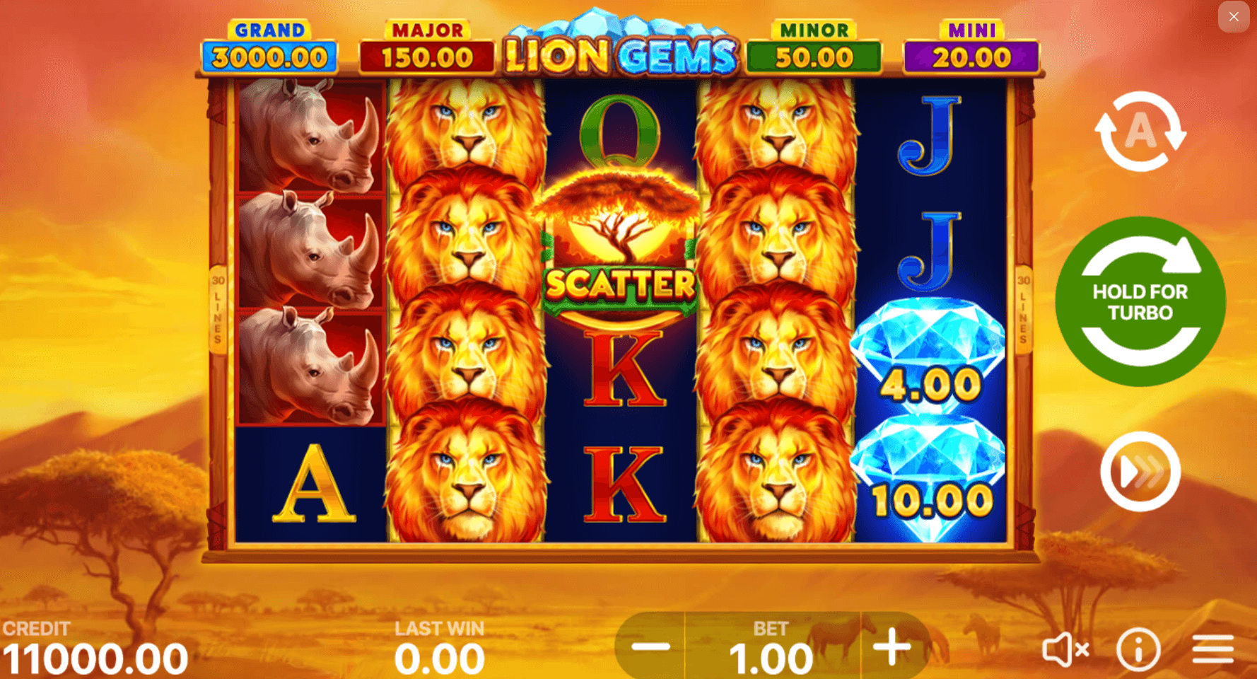 Lion Gems Hold and Win Funta Gaming Joker123 slot