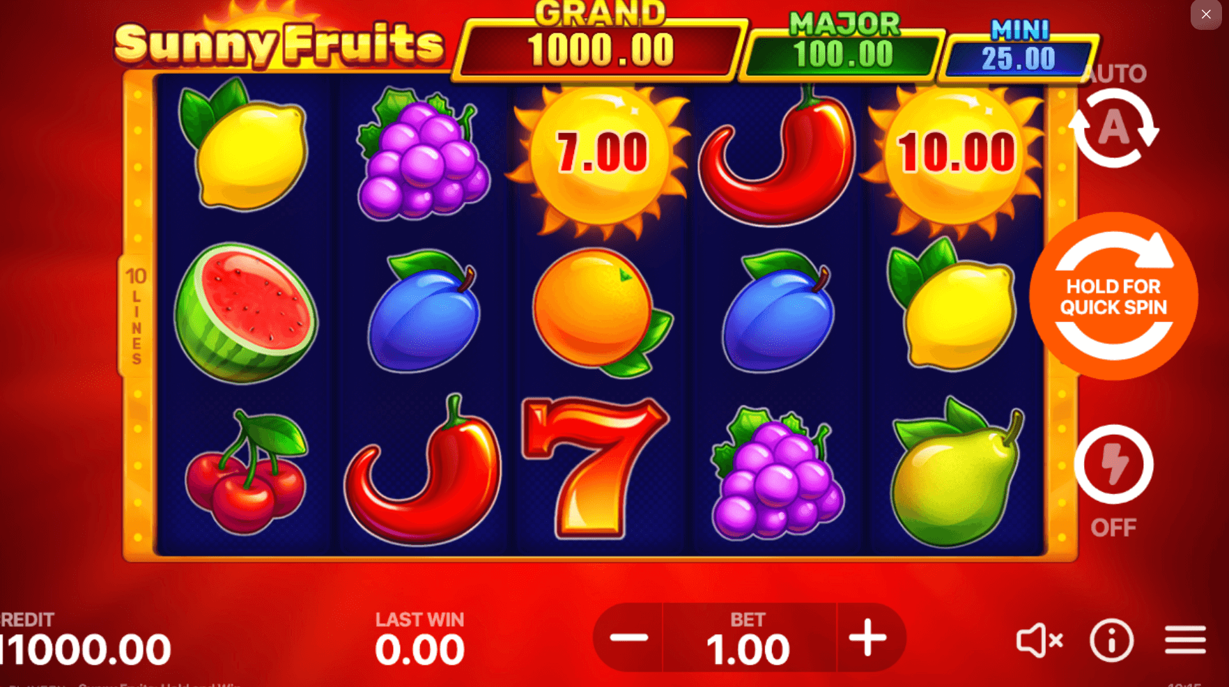 Sunny Fruits Hold and Win Funta Gaming Joker123 gaming