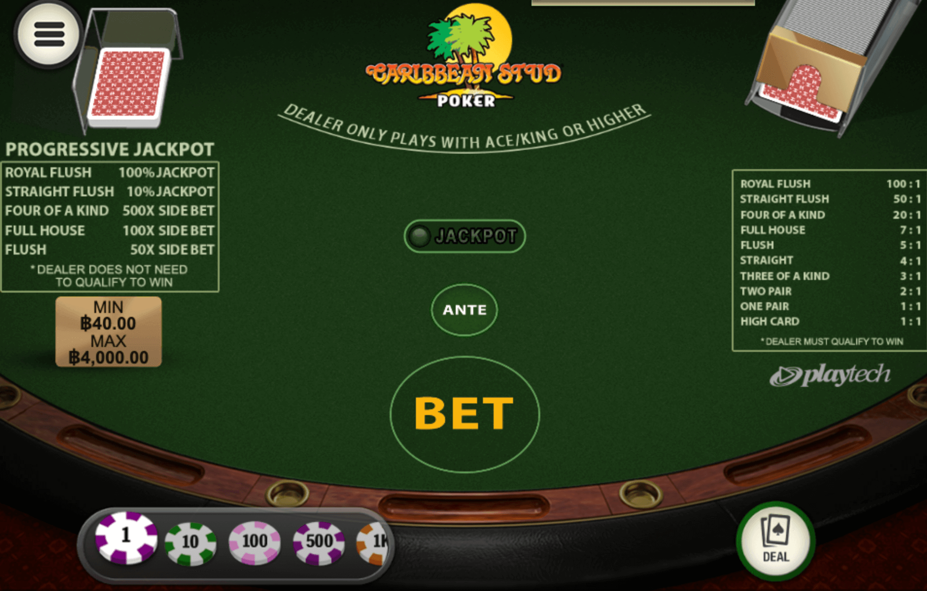 Caribbean Stud Poker Playtech Jokerapp678 c net