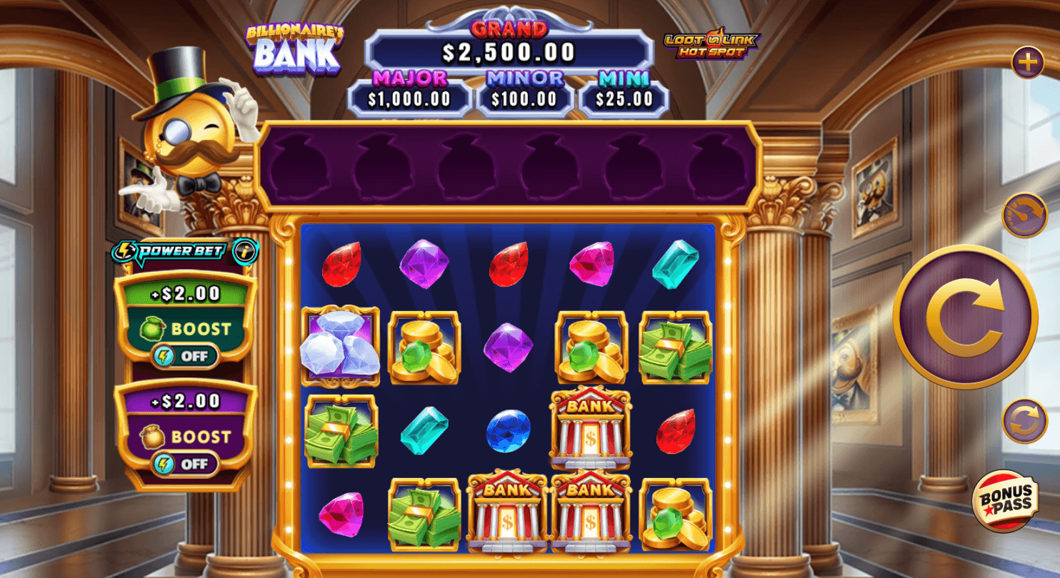 Billionaire's Bank High 5 Games 123Joker game