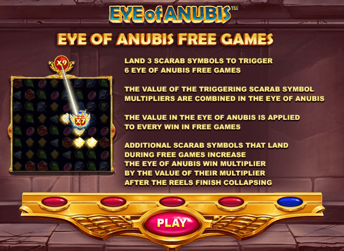 Eye of Anubis Playtech Joker game 123