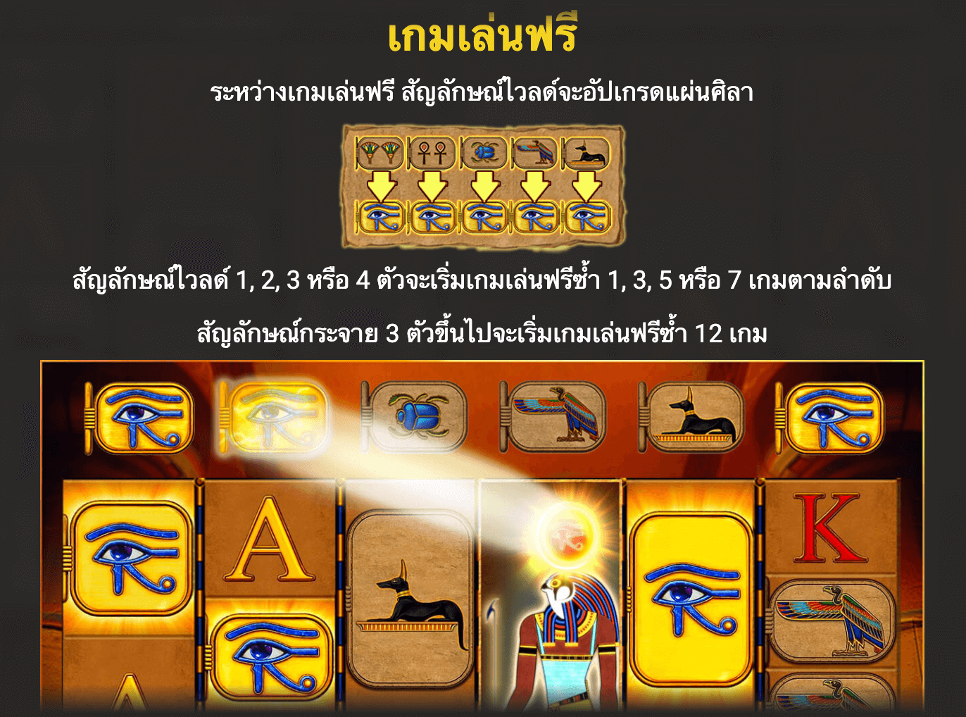 Eye of Horus The Golden Tablet Blueprint Gaming สล็อต Joker123