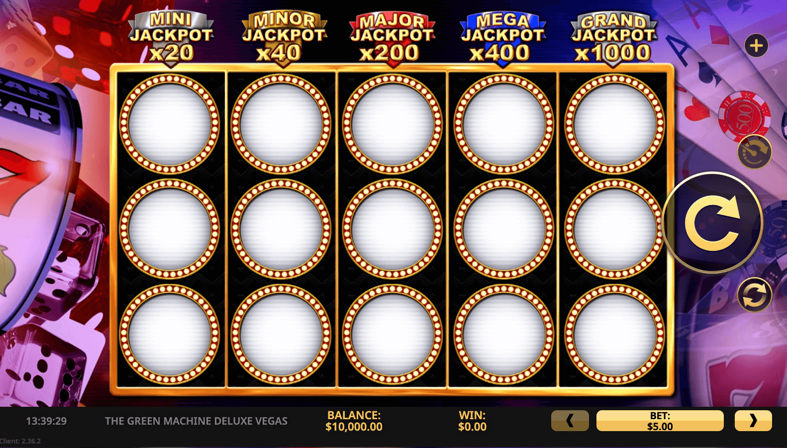 The Green Machine Deluxe Vegas High 5 Games Joker game 123