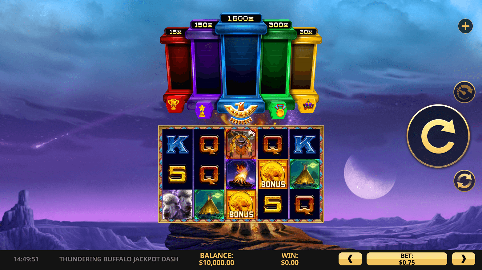 Thundering Buffalo Jackpot Dash High 5 Games Joker gaming